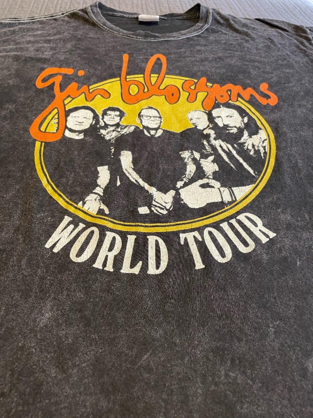 Gin Blossoms Black World Tour T-Shirt Unisex Size Large - Picture 2 of 7